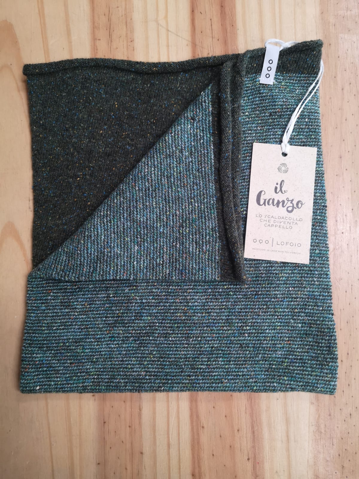 Scaldacollo Ganzo in lana rigenerata