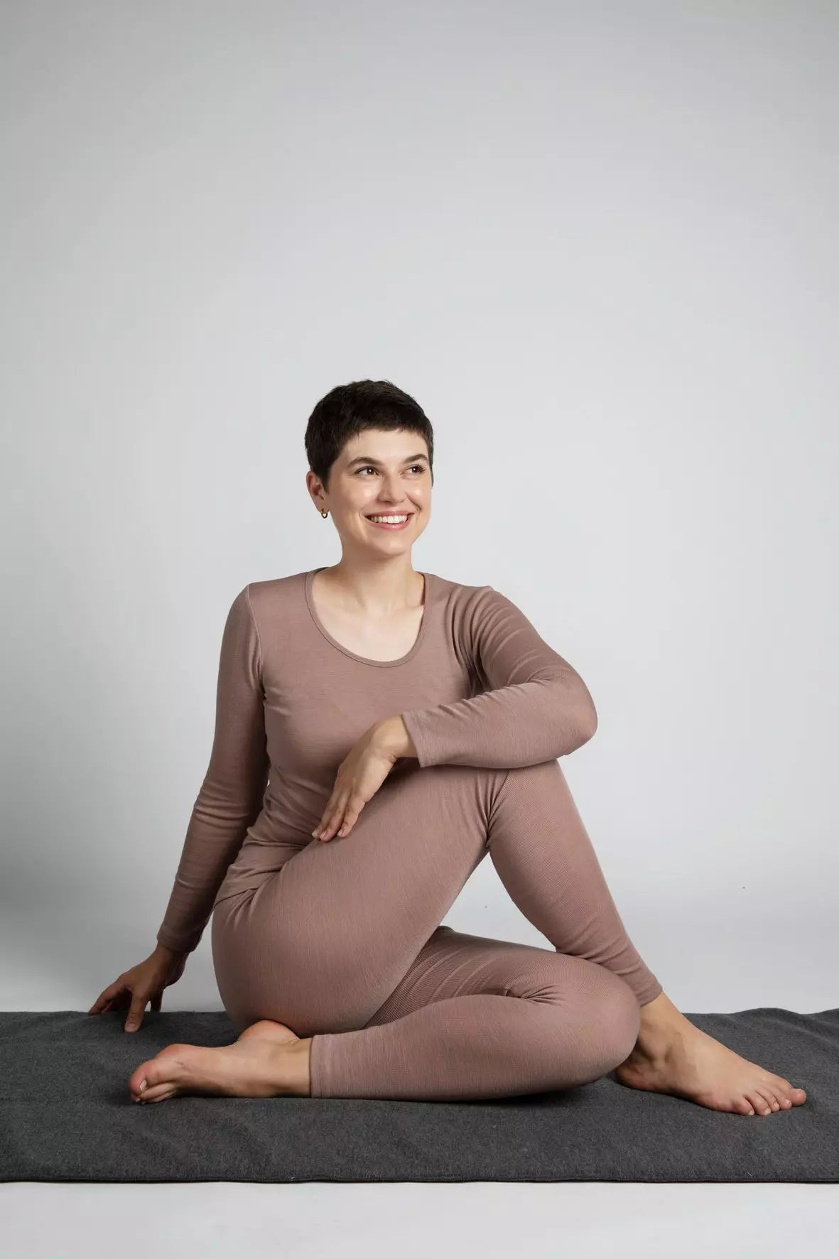 Maglietta manica lunga donna Lana e Seta XL 46-48