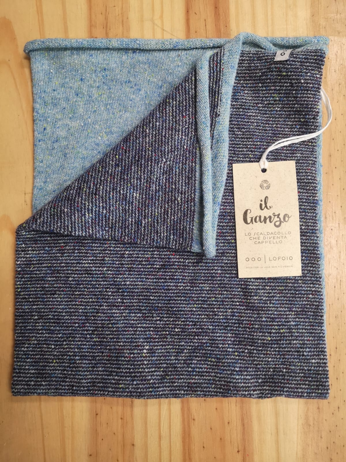 Scaldacollo Ganzo in lana rigenerata