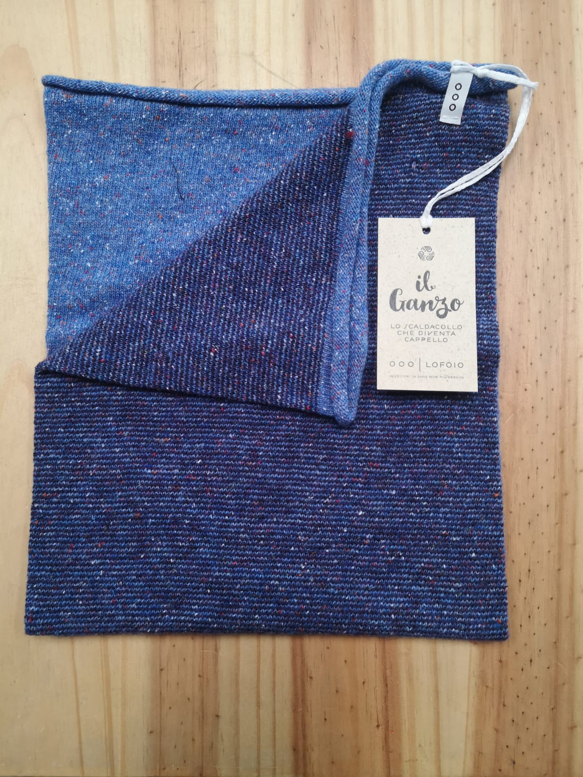 Scaldacollo Ganzo in lana rigenerata