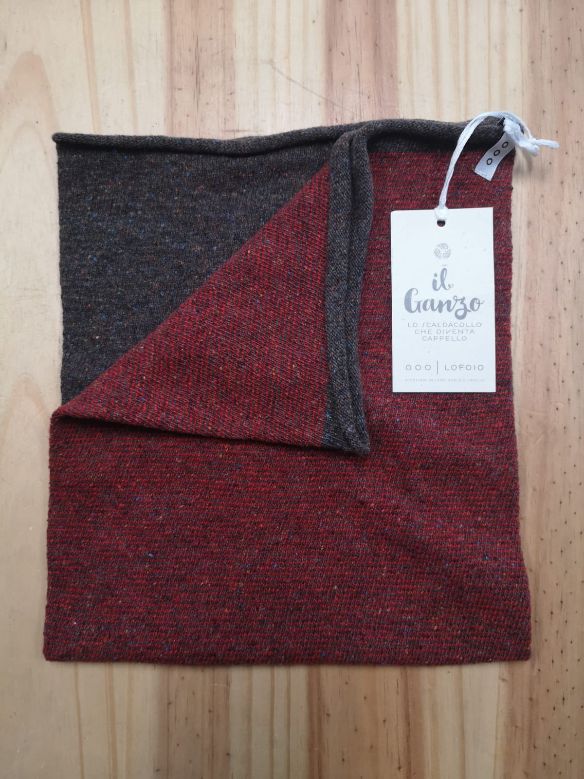 Scaldacollo Ganzo in lana rigenerata