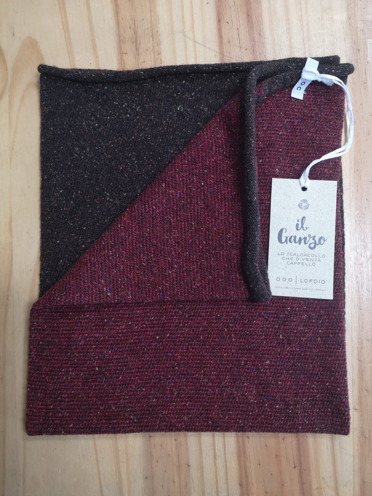 Scaldacollo Ganzo in lana rigenerata