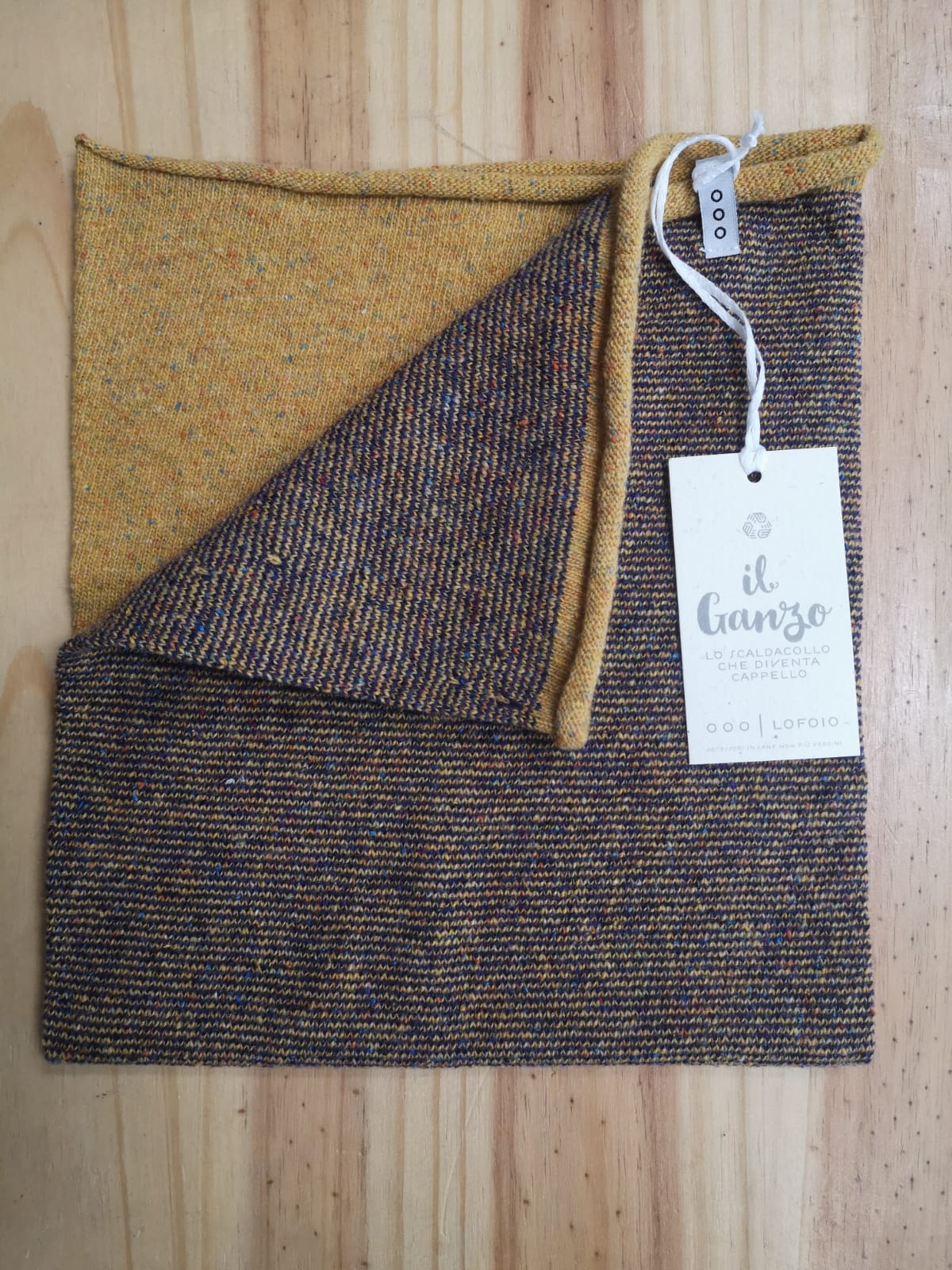 Scaldacollo Ganzo in lana rigenerata