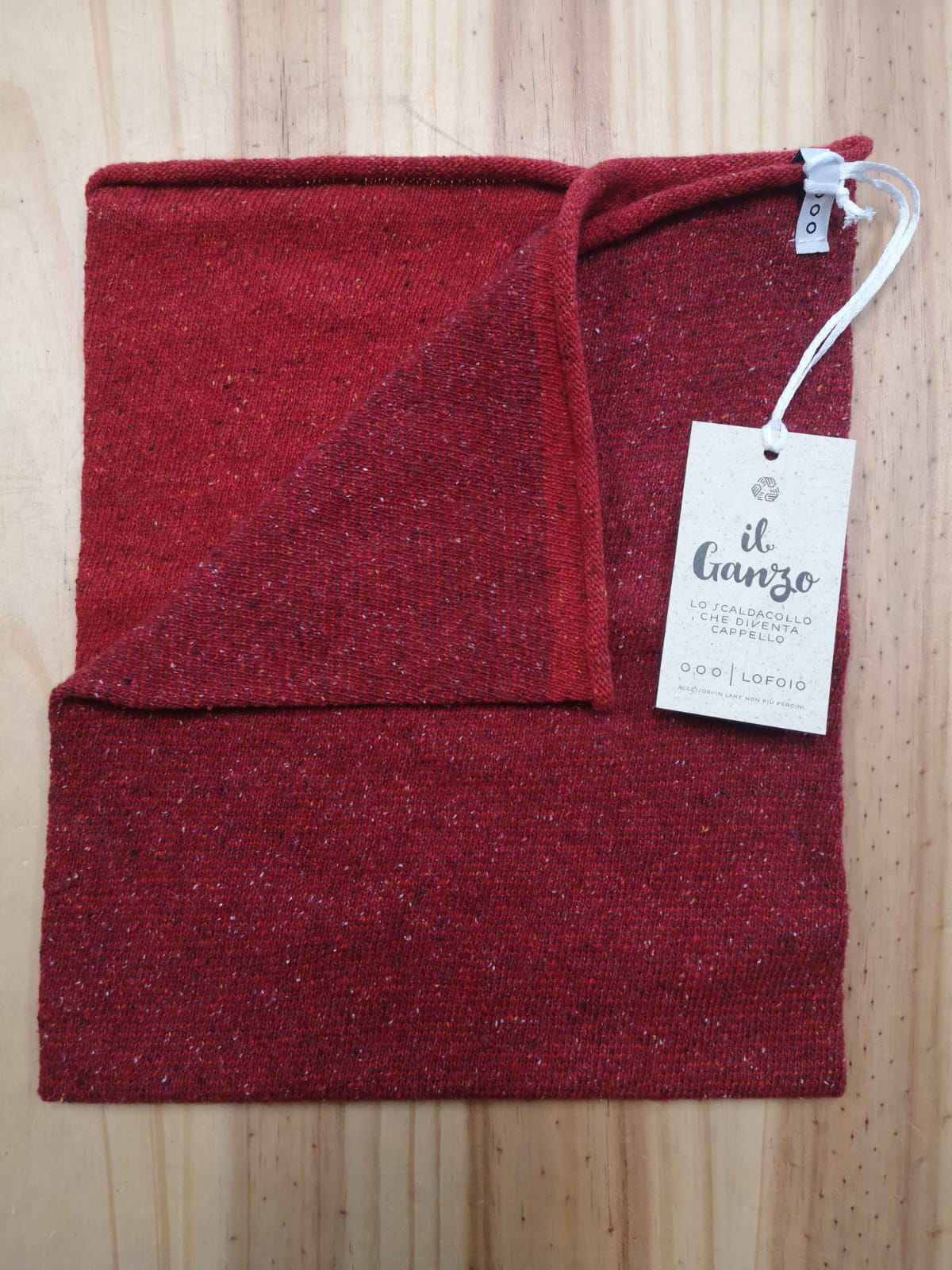 Scaldacollo Ganzo in lana rigenerata