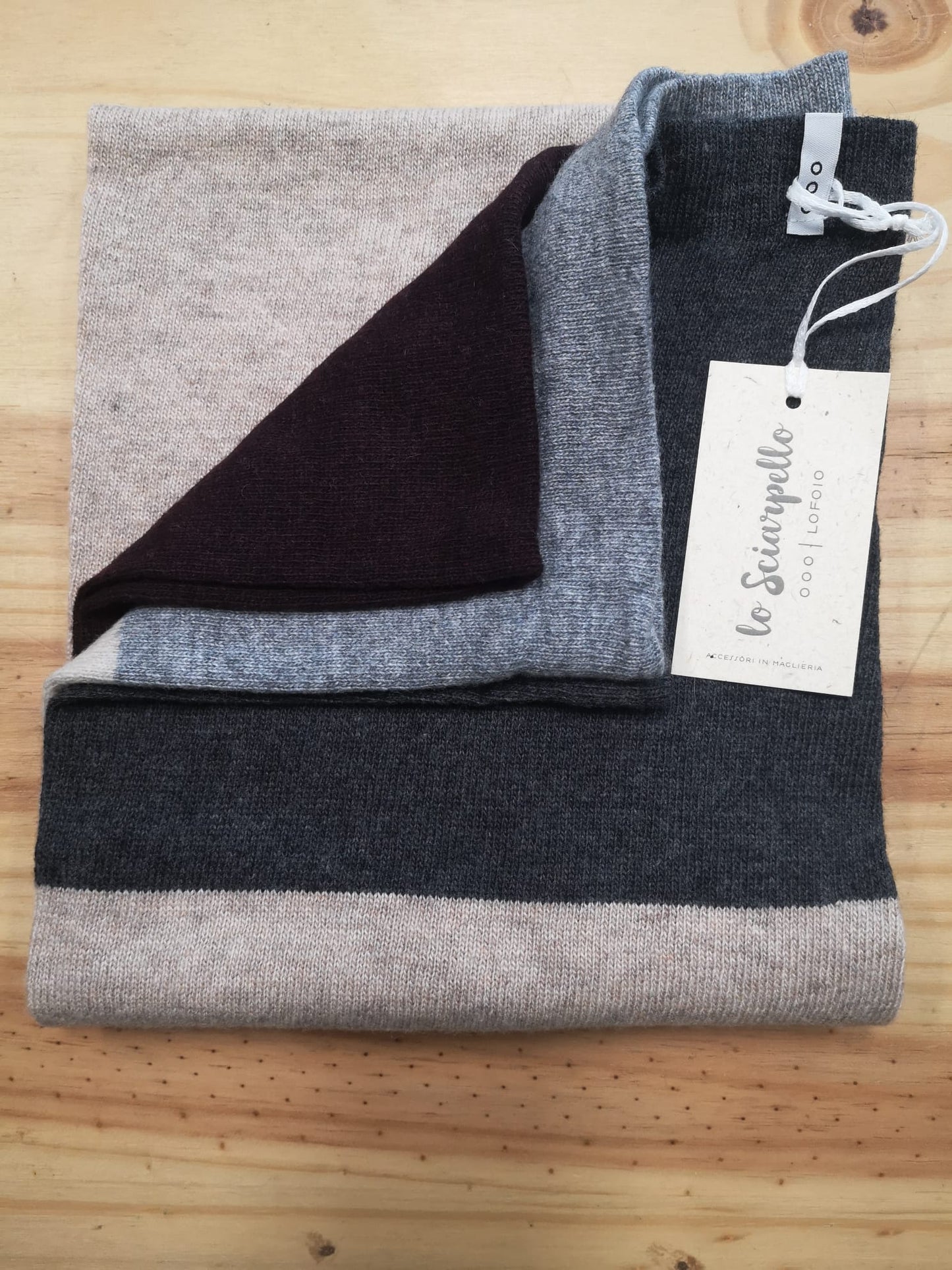 Sciarpa in lana rigenerata Sciarpello