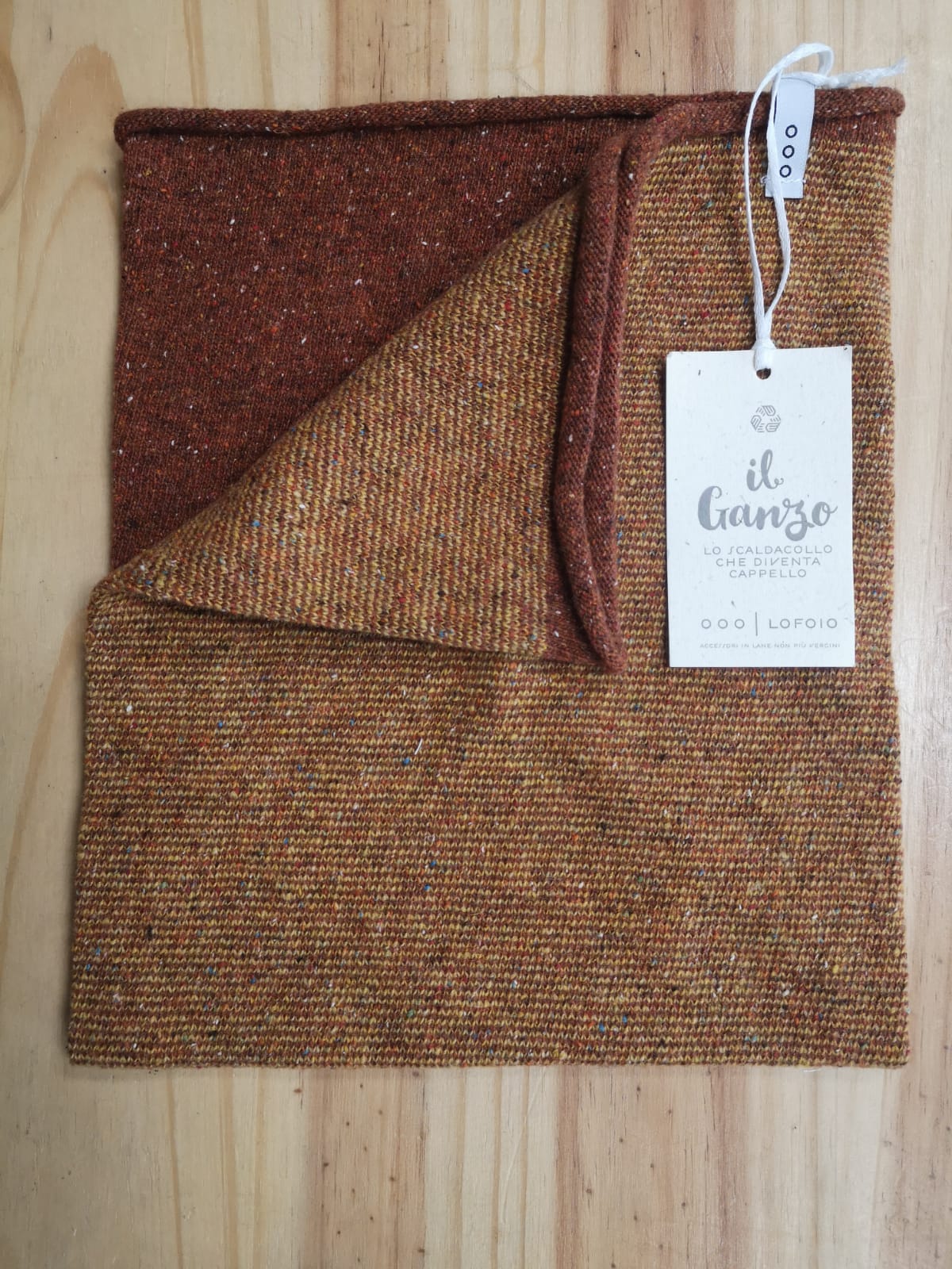 Scaldacollo Ganzo in lana rigenerata