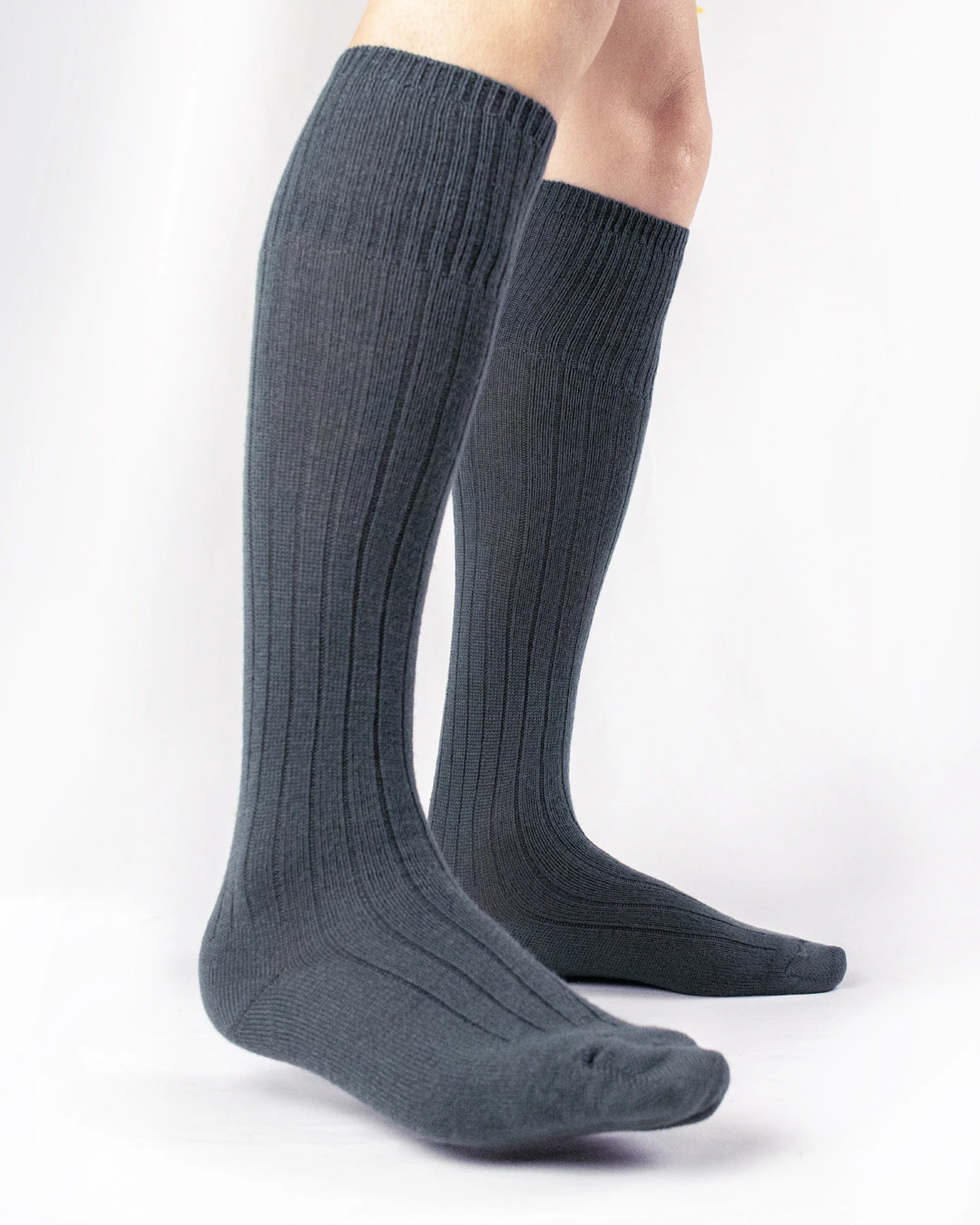 Gambaletto a coste Lana Merinos Extra fine (Uomo)