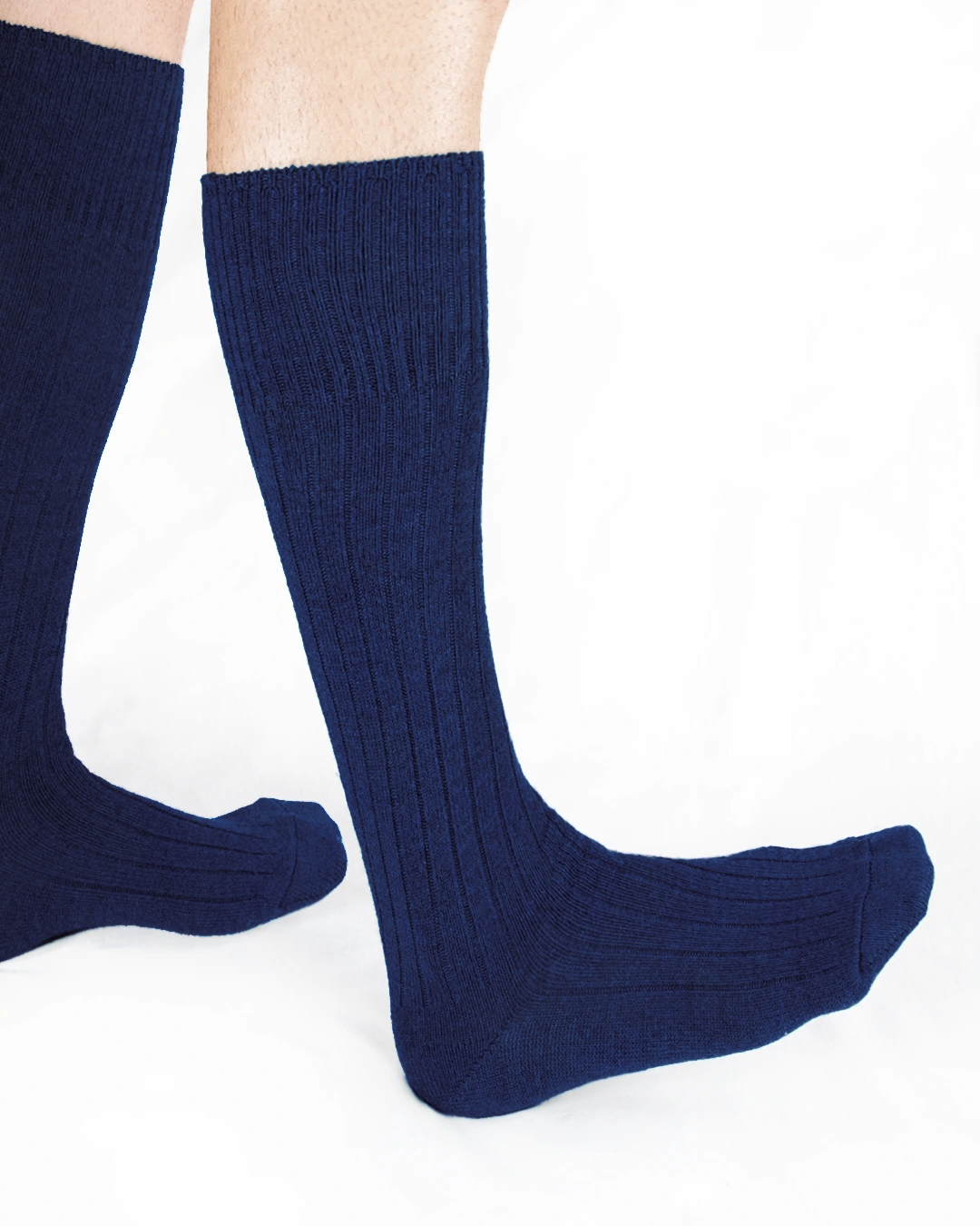 Gambaletto a coste Lana Merinos Extra fine (Uomo)